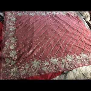 Beautiful Indian saree with readymade blouse